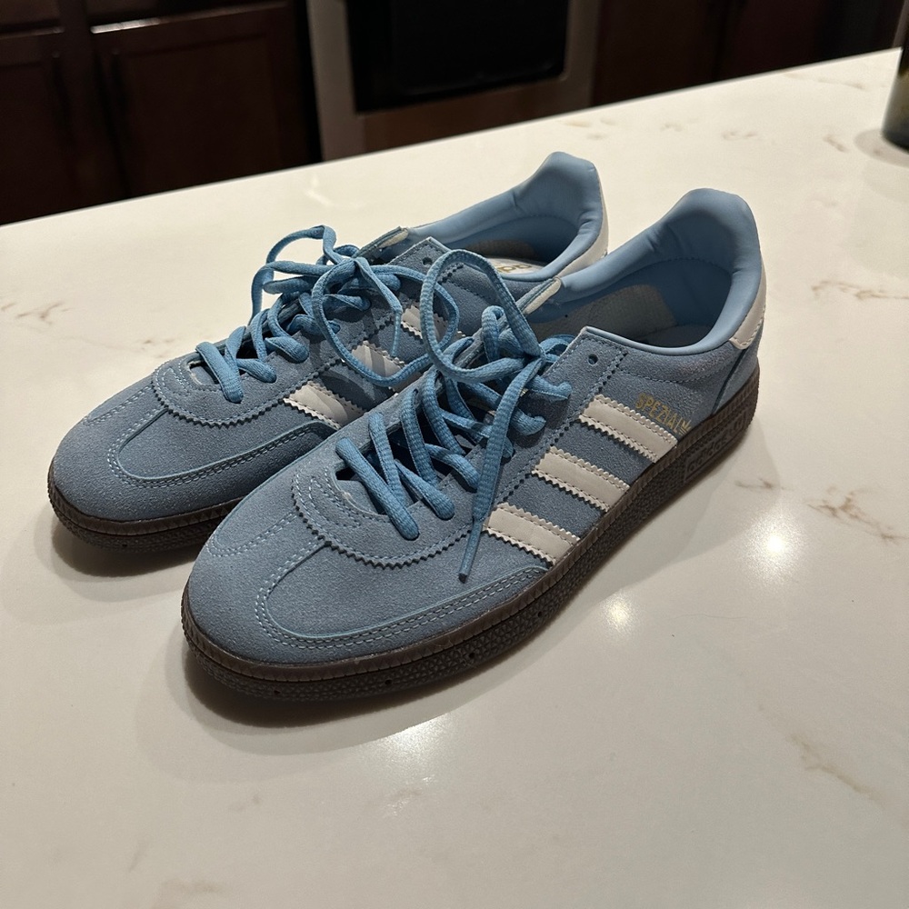 Baby blue spezial handball shoes
